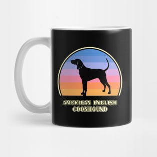 American English Coonhound Vintage Sunset Dog Mug